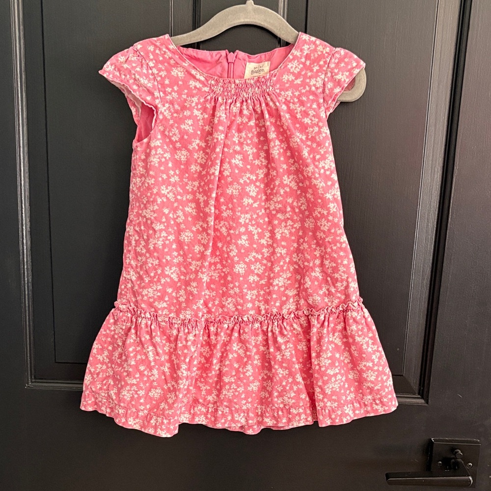 Mini Boden Pink Floral Kids Dress
